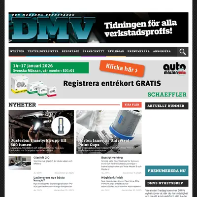 DMV - Den Moderna Verkstaden startsida 2026