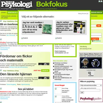 www.modernpsykologi.se startsida 2011