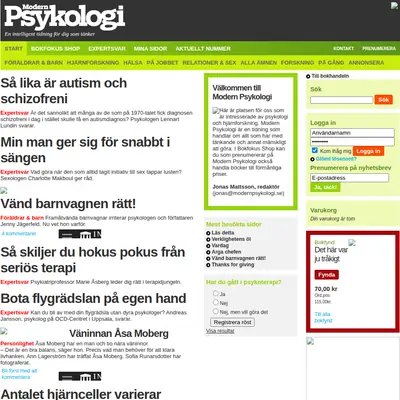 www.modernpsykologi.se startsida 2012