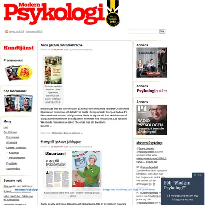 www.modernpsykologi.se startsida 2014