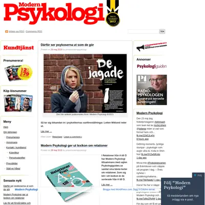 www.modernpsykologi.se startsida 2015