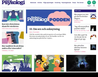 www.modernpsykologi.se startsida 2024