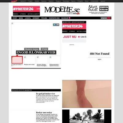 www.modette.se startsida 2012