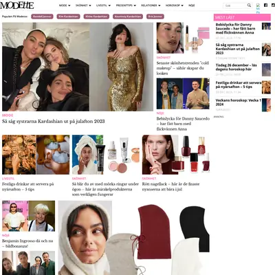 www.modette.se startsida 2024