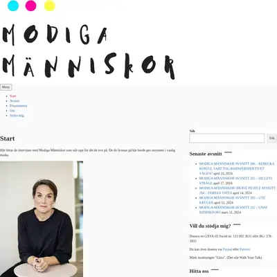https://modigamanniskor.se/ startsida 2026