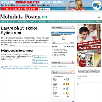 molndalsposten.se startsida 2011