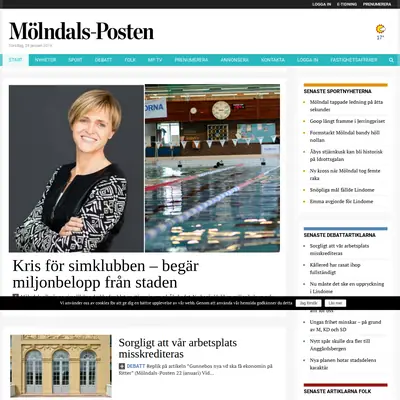 molndalsposten.se startsida 2019
