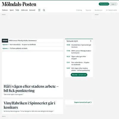 molndalsposten.se startsida 2024