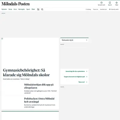 molndalsposten.se startsida 2025