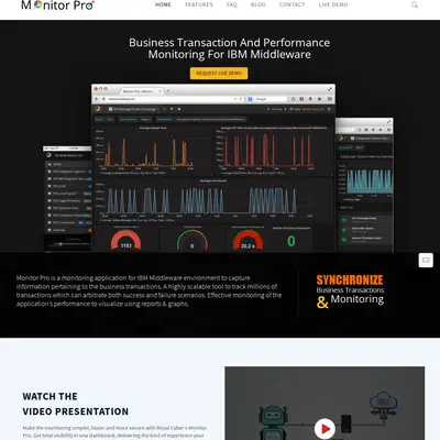 Monitor Pro startsida 2018