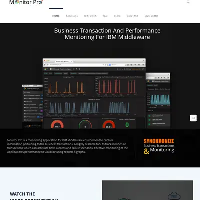 Monitor Pro startsida 2019