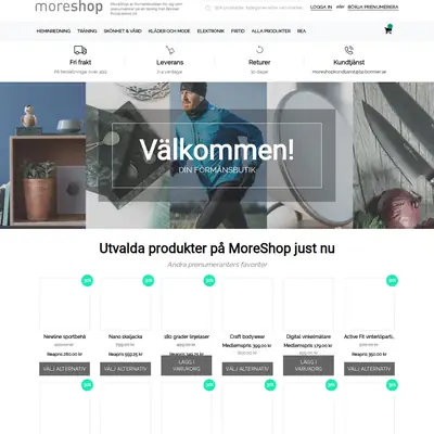 moreshop.se startsida 2019