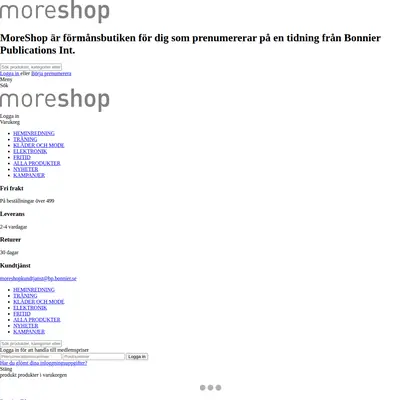 moreshop.se startsida 2024