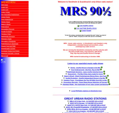 MRS 90 ½ startsida 2020