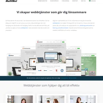 MULTINET startsida 2023