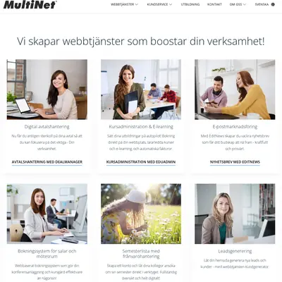 MULTINET startsida 2024