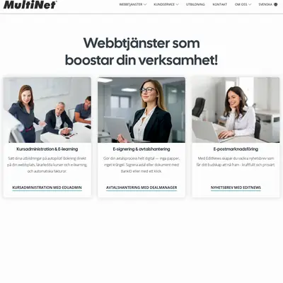 MULTINET startsida 2026