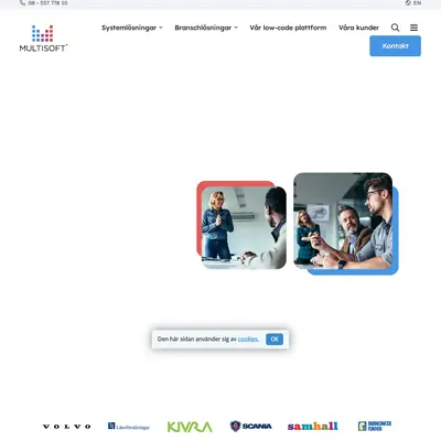 www.multisoft.se startsida 2022