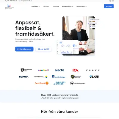 www.multisoft.se startsida 2025