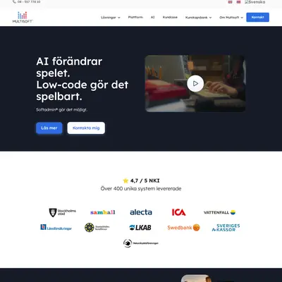 www.multisoft.se startsida 2026