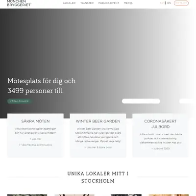 www.munchenbryggeriet.se startsida 2020