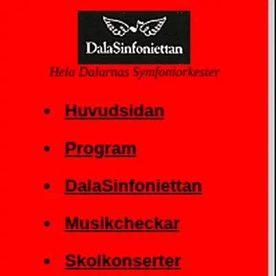 SV Musik Dalarna startsida 1998