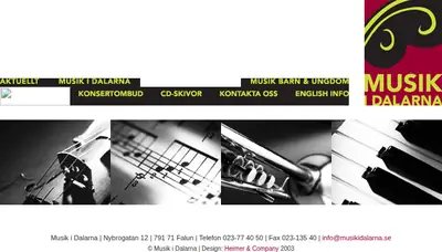 SV Musik Dalarna startsida 2004