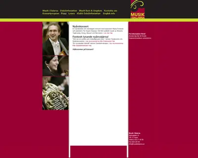 SV Musik Dalarna startsida 2007