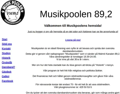 Musikpoolen startsida 2018