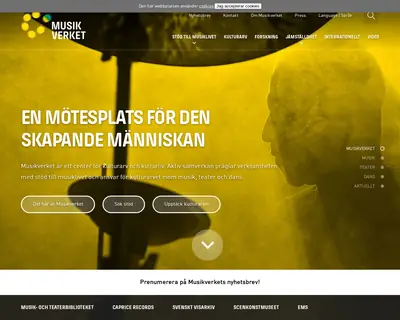 www.musikverket.se startsida 2015