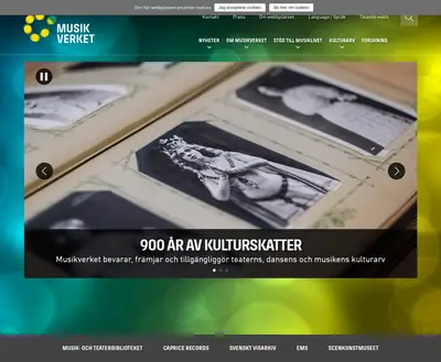 www.musikverket.se startsida 2019