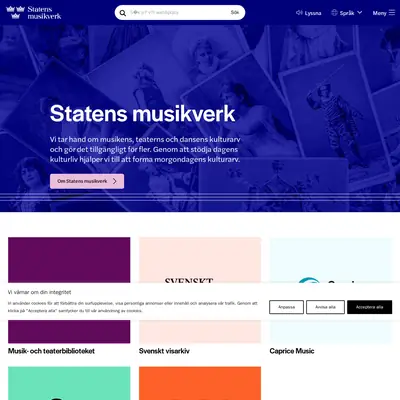 www.musikverket.se startsida 2026