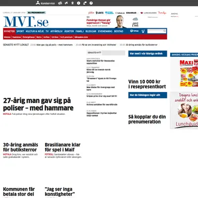 mvt.se startsida 2018