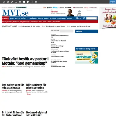 mvt.se startsida 2019