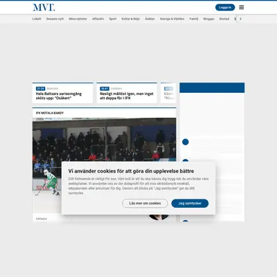 mvt.se startsida 2022