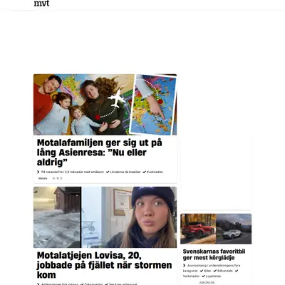 mvt.se startsida 2026