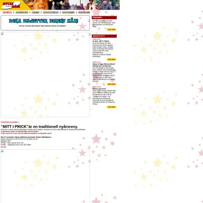mycketnöje.se startsida 2005