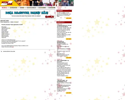 mycketnöje.se startsida 2006