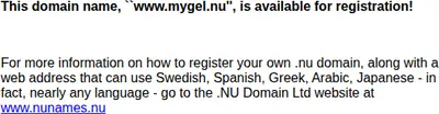 Mygel o fel startsida 2001