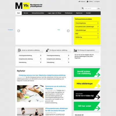 myh.se startsida 2014