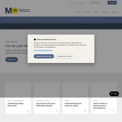 myh.se startsida 2023