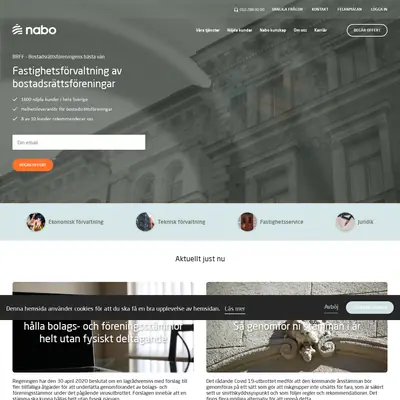 Nabo startsida 2020