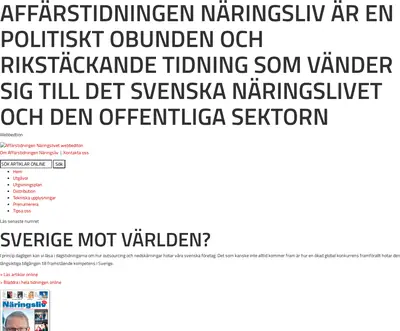 Affärstidningen Näringsliv startsida 2013