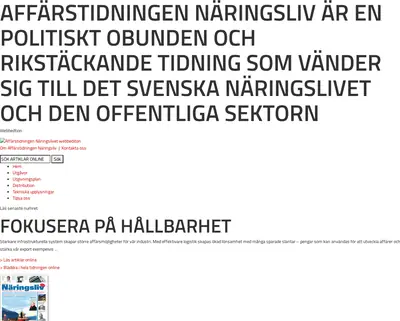 Affärstidningen Näringsliv startsida 2014