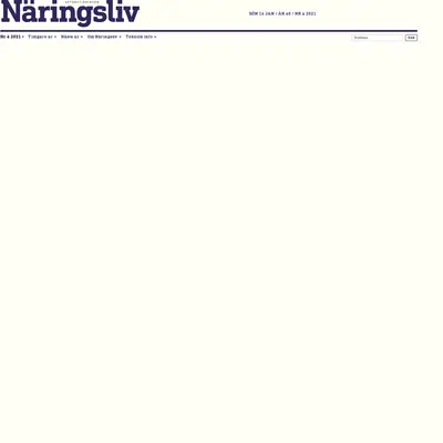 Affärstidningen Näringsliv startsida 2022