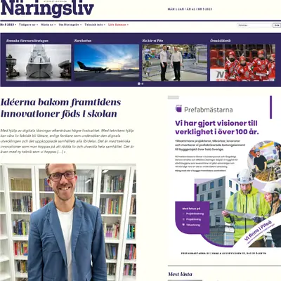 Affärstidningen Näringsliv startsida 2024
