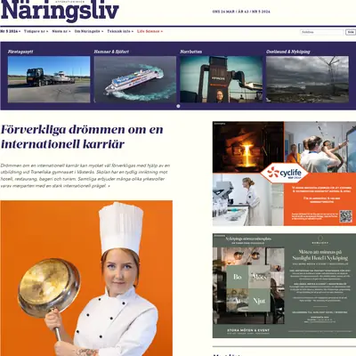 Affärstidningen Näringsliv startsida 2025