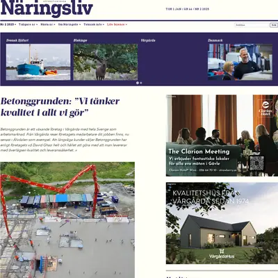 Affärstidningen Näringsliv startsida 2026