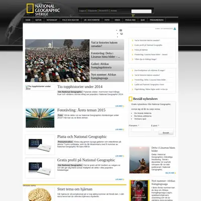 www.natgeo.se startsida 2015