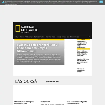 www.natgeo.se startsida 2020